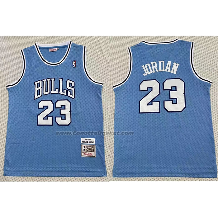 Maglia Chicago Bulls Michael Jordan #23 Mitchell & Ness 1997-98 Blu1